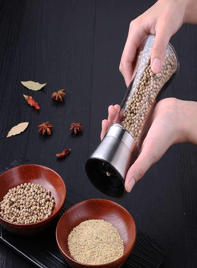 DONDA Stainless Steel Salt and Pepper Crusher/Shaker | Salt and Pepper Shakers with Adjustable Coarseness |Salt and Pepper Mills Set |Salt and Pepper Grinder (Multicolor) - Image 2