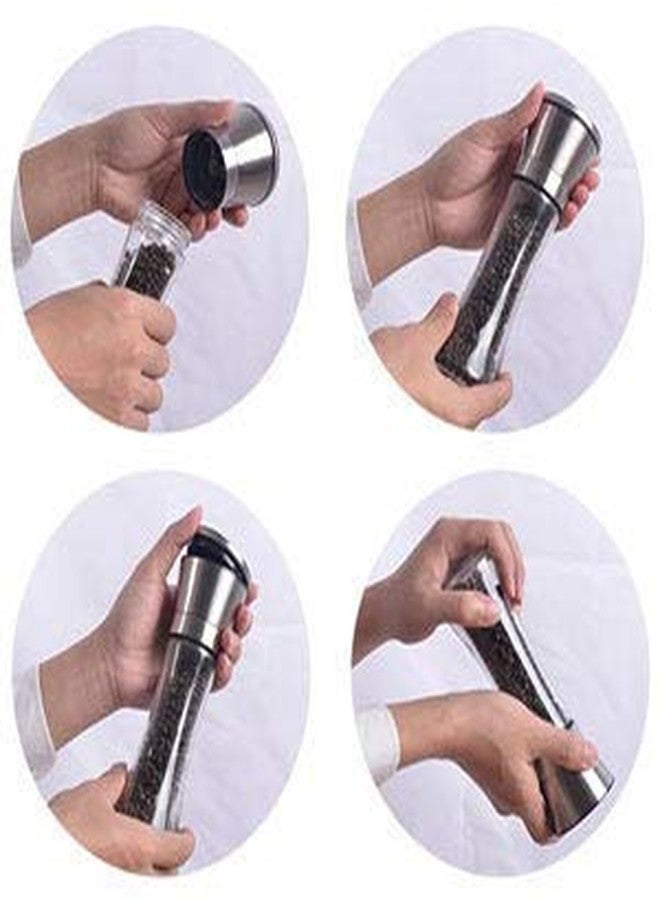 DONDA Stainless Steel Salt and Pepper Crusher/Shaker | Salt and Pepper Shakers with Adjustable Coarseness |Salt and Pepper Mills Set |Salt and Pepper Grinder (Multicolor) - Image 5
