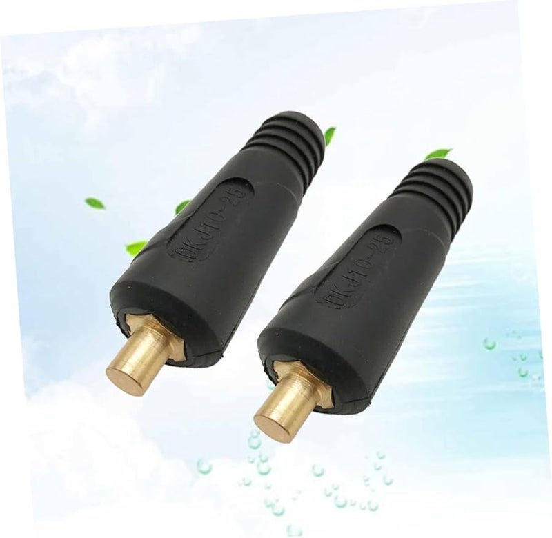 2Pcs High Temperature Resistant Welding Cable Connector Copper Alloy Electrical Fitting - Image 3