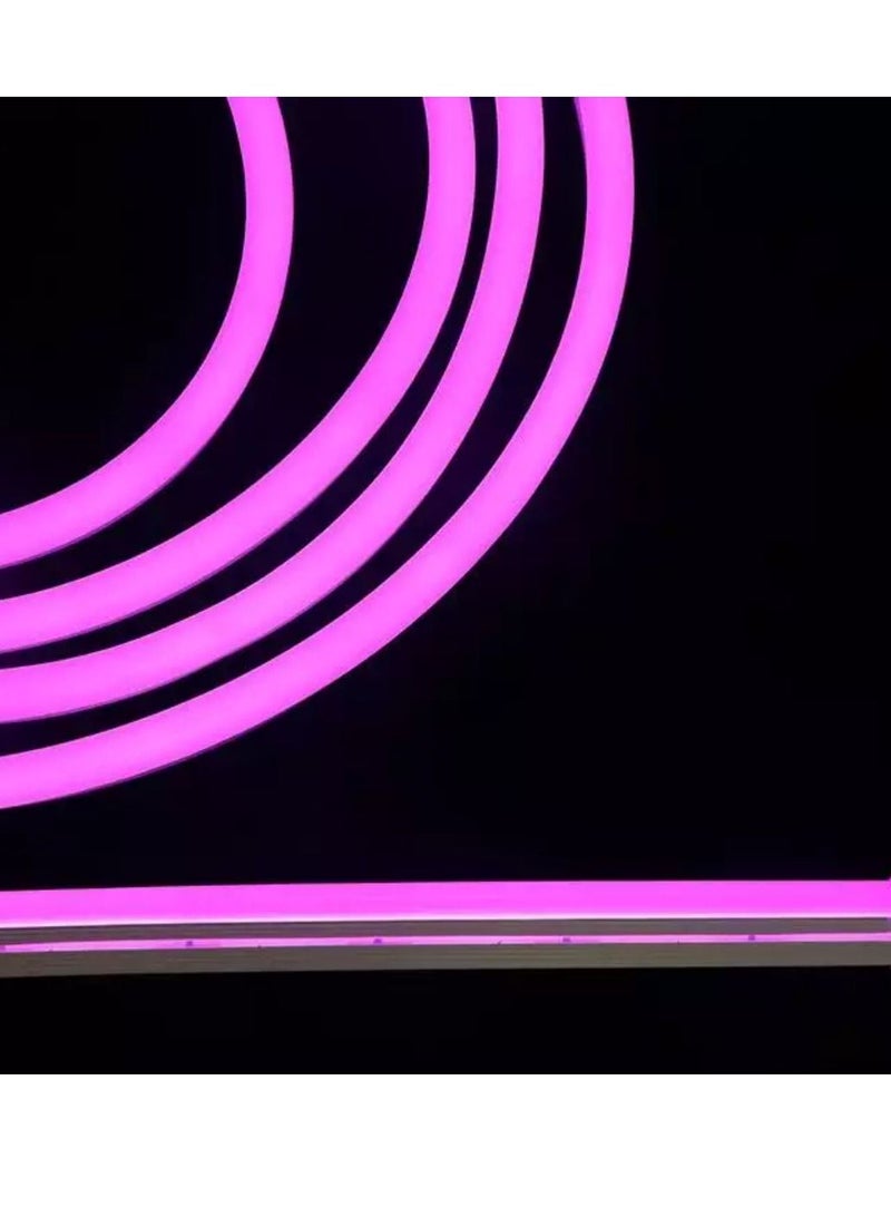 Yuwell Premium Quality LED Neon Strip Light Waterproof For Home Lighting Kitchen Bed Outdoor Flexible Decoration Pink 5 Meter - Image 3