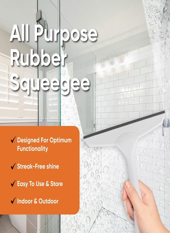 Superio Rubber Squeegee, Streak Free All Purpose Window Squeegee, Comfort Grip Handle and Hanging Hook (Grey, 6 Inch) - Image 4