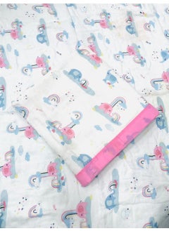 Bamboo Cotton Baby Quilt Muslin Swaddle BlanketLittle Elephant Little Elephant