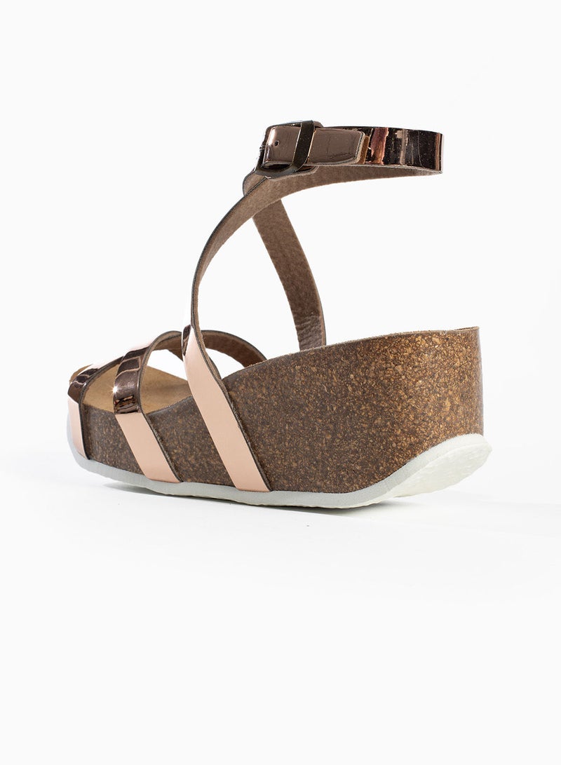 BAYTON Asteria Pink Wedge Sandals  - Image 2