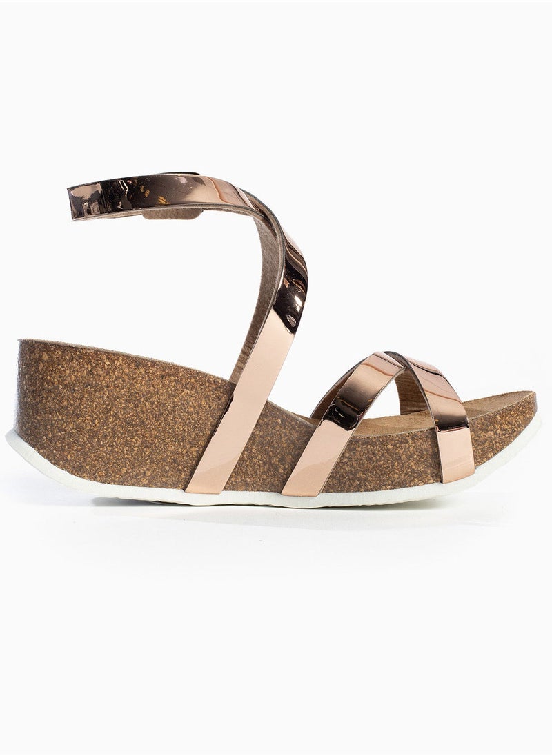 BAYTON Asteria Pink Wedge Sandals  - Image 1