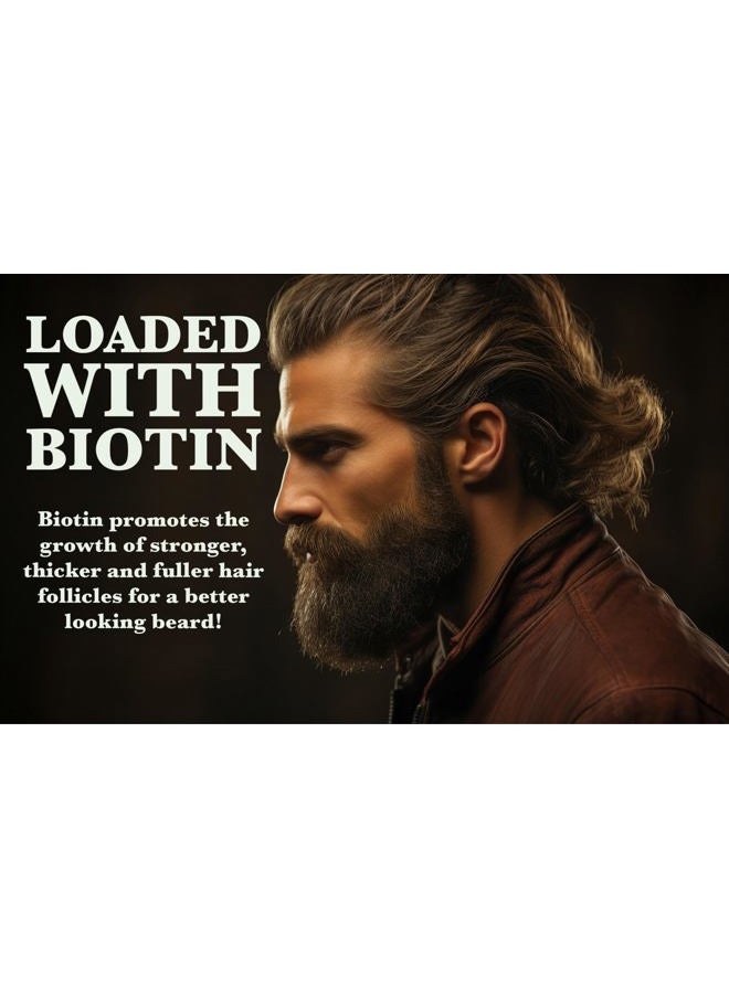 G.B.S - Men's Beard Grooming Kit - Beard Oil, Growth Serum with Biotin, Balm, Brush and Comb Gift Set - Image 1