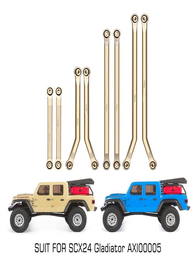 مجموعة وصلات أمامية نحاسية عالية الخلوص من KEAcvise، 4 قطع، لسيارات Axial SCX24 Gladiator وDodge Power Wagon - مجموعة وصلات 43 جرام مع ترقيات SCX24، 8 قطع لمحاور SCX24 وسيارات الزحف - Image 5