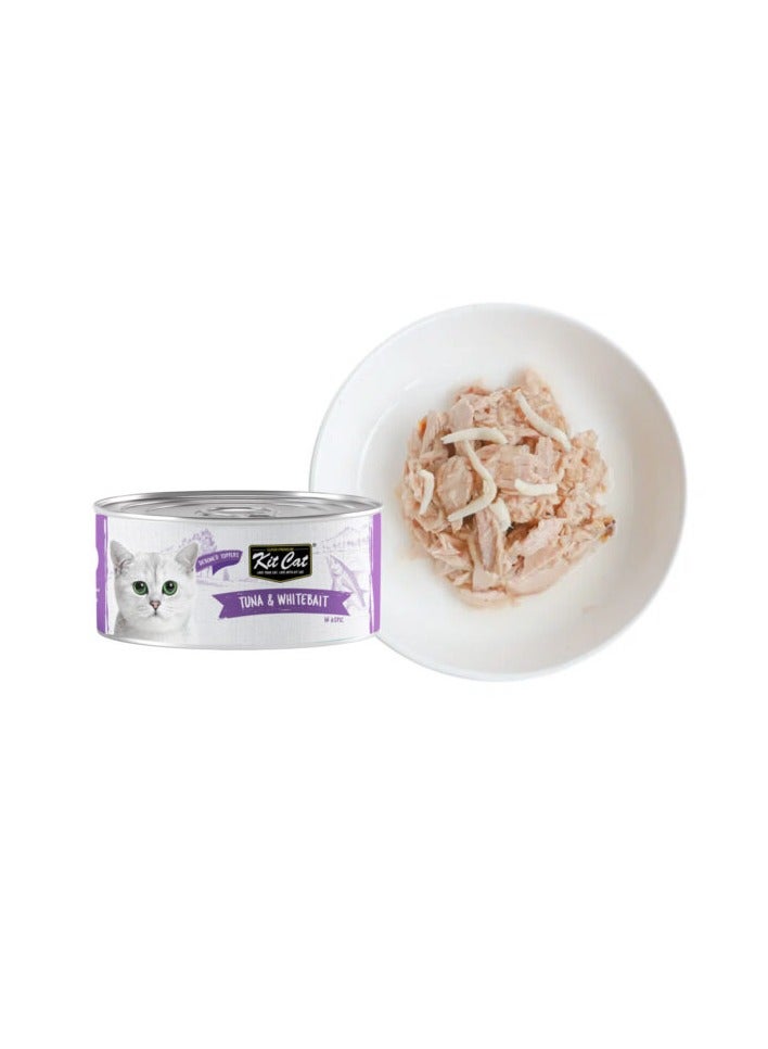 Kit Cat Deboned Tuna & Whitebait Toppers 80g (1 Box -24pcs) - Image 2