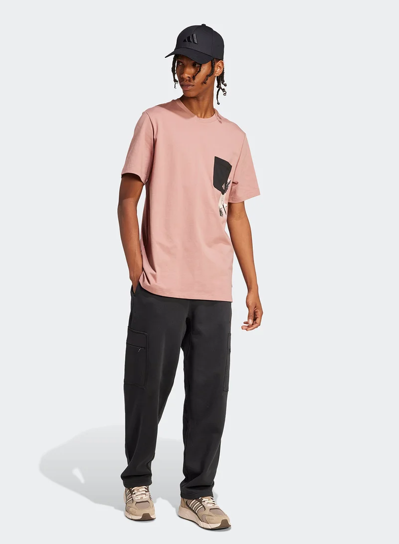 Adidas All Szn Fleece Graphic Loose Cargo Pants