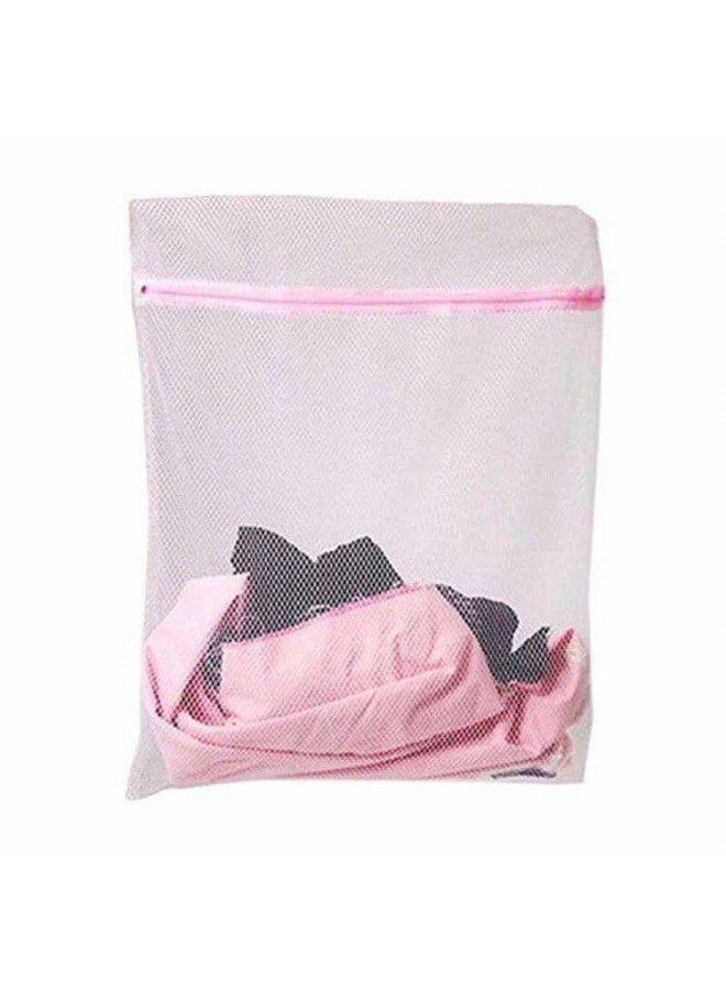 Premium Mesh Laundry Bag for Socks, Underwear, and Delicate Lingerie - Durable Washing Machine Protection Net with Smart Zipper, Optimal Soap Flow, and Large Size 39x30 cm - Image 1