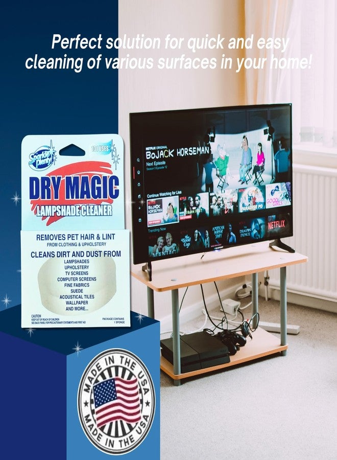 Goodscious Sparkle Plenty Dry Magic Lampshade Cleaner - Pet Hair Removal Tool for Clothes & Upholstery - Lint Trap Cleaning Tool - Dust Cleaner for Lampshades, Electronic Screen, Fabrics, Tile, Wallpaper & More - Image 5