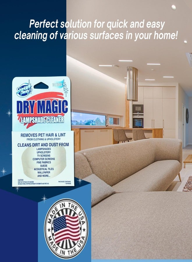 Goodscious Sparkle Plenty Dry Magic Lampshade Cleaner - Pet Hair Removal Tool for Clothes & Upholstery - Lint Trap Cleaning Tool - Dust Cleaner for Lampshades, Electronic Screen, Fabrics, Tile, Wallpaper & More - Image 4