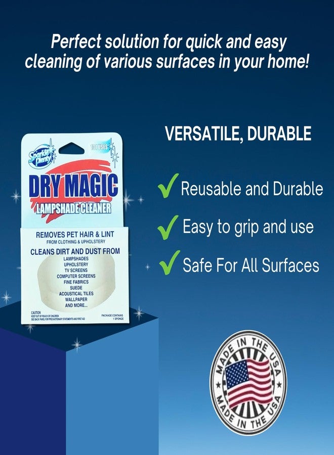 Goodscious Sparkle Plenty Dry Magic Lampshade Cleaner - Pet Hair Removal Tool for Clothes & Upholstery - Lint Trap Cleaning Tool - Dust Cleaner for Lampshades, Electronic Screen, Fabrics, Tile, Wallpaper & More - Image 2
