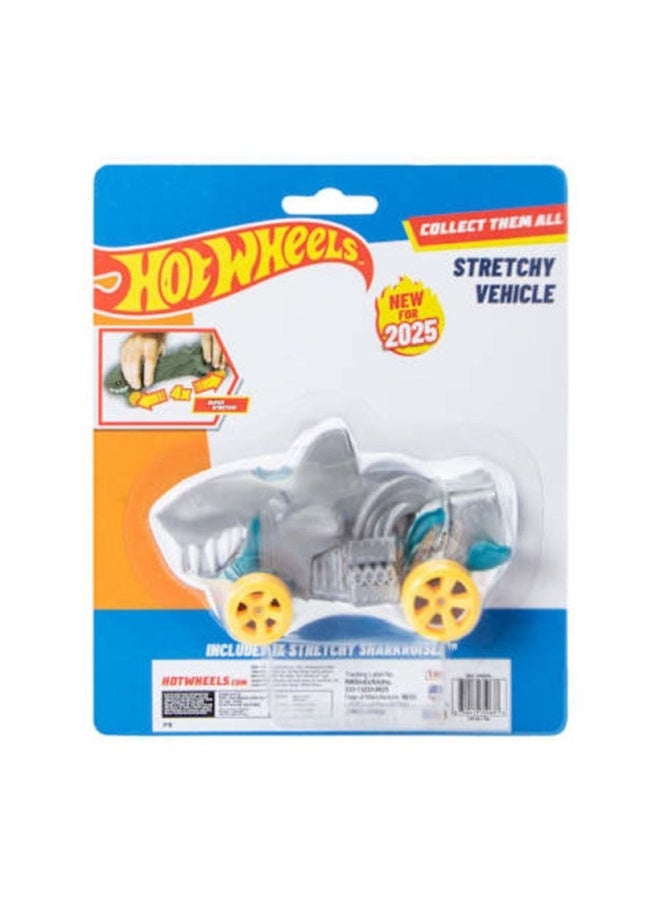 Hot Wheels Sharkcruiser Stretchy Vehicle, Shark-Themed Toy Car - Image 2