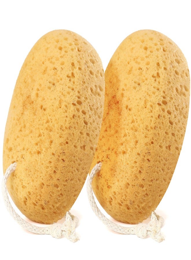 Azymi Bath Sponge, 2Pcs Large Shower Sponges for Women Men, Exfoliating Sponge Face Body Puff with Dense Foam for Gentle & Deep Cleansing, Ultra-Soft for Sensitive Dry Skin - Image 1