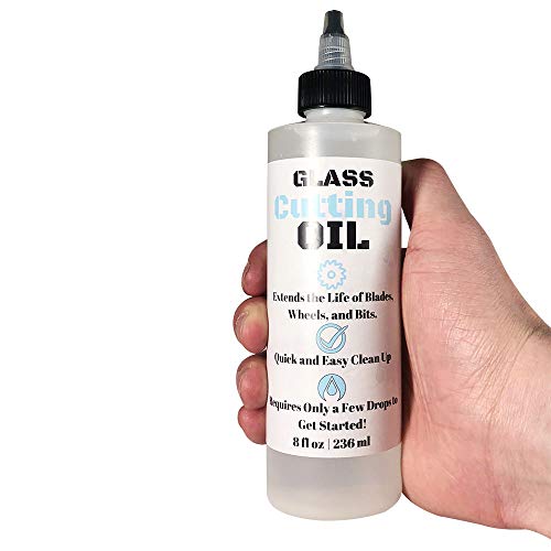 UniKitchen Premium Glass Cutting Oil (8 oz) Specially Formulated for Use with Any Glass Cutter Tool - Glass Cutter Oil for Glass Drill Bit, Mirror Cutting Tool, Tile Cutter & Glass Cutting Tools - Image 3