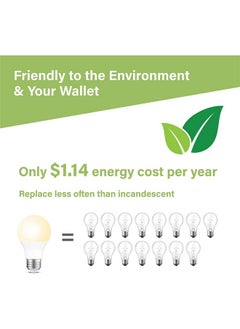 Sigalux Led Light Bulbs 60 Watt Equivalent A19 Standard Light Bulbs 2700K Warm, Non-Dimmable Energy Efficient 9.5W Led Soft White Bulb With E26 Medium Base, 800 Lumens, Ul Listed, 4 Packs  - Image 4