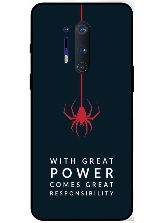 Protective Case Cover For OnePlus 8 Pro Smart Series Printed Protective Case Cover for OnePlus 8 Pro With Great Power Comes Great Responsibility