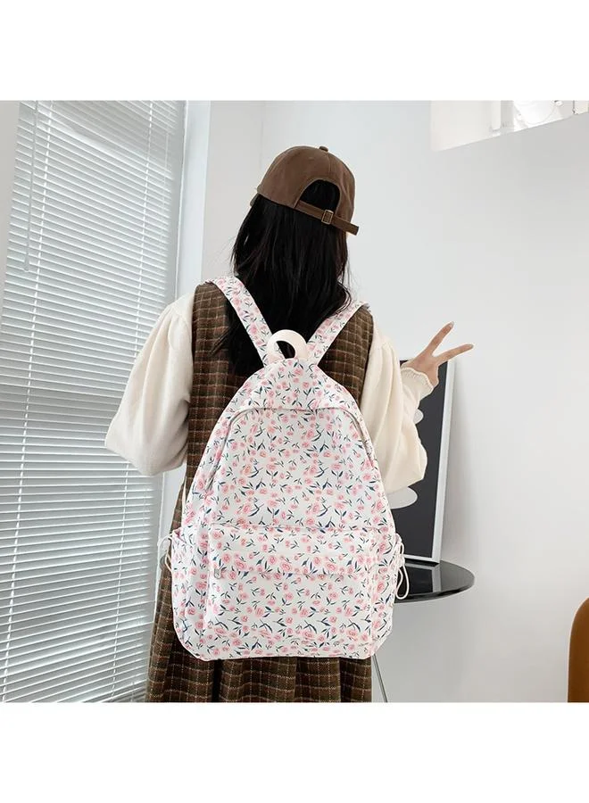 Take Two Floral Print Polyester Backpack