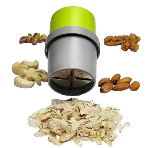 MeeTo Dry Fruit Cutter, Dryfruits Slicer Choppers, Pepper Grinder with 3 in 1 Blade for Almonds, Cashews, Spices etc. Multipurpose Uses Kitchen Accessories (May Vary Colour) (Pack of 1) - Image 1