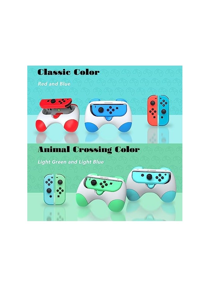 erorex Joy-Con Grip for Nintendo Switch/OLED, Comfortable Grip Wear Resistant Joy-Con Handle Game Controller Kit Accessory for Nintendo Switch, Switch OLED(4 Pack) - Image 4