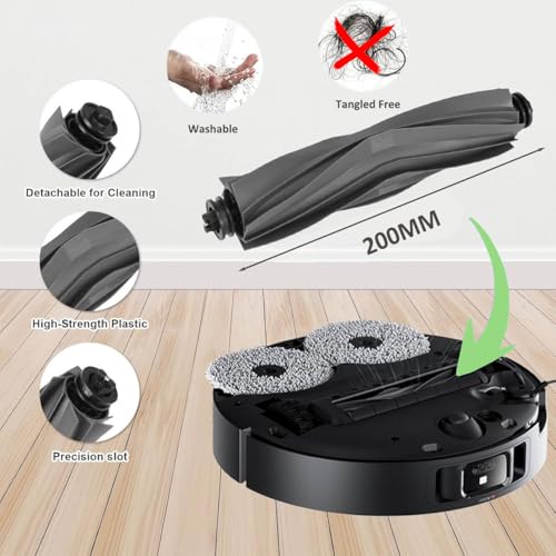 JoyBros Replacement Parts Accessories for Dreame X40 Ultra Complete L40 Ultra X40 Master MOVA P10 Pro Ultra Mop Pads X6; Dust Bag X4; Filter HEPA X4; Main Brushes X2; Side Brushes X4 - Image 4