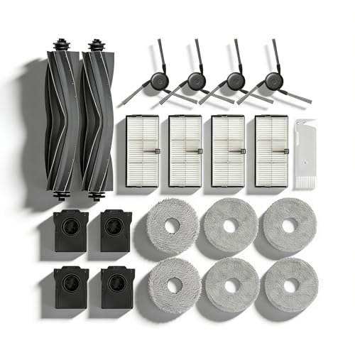 JoyBros Replacement Parts Accessories for Dreame X40 Ultra Complete L40 Ultra X40 Master MOVA P10 Pro Ultra Mop Pads X6; Dust Bag X4; Filter HEPA X4; Main Brushes X2; Side Brushes X4 - Image 1