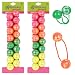 Expressions 16 PC Ponytail Balls Hair Elastics Collection Neon Colored Ponytail Balls For Girls And Toddlers - Image 2