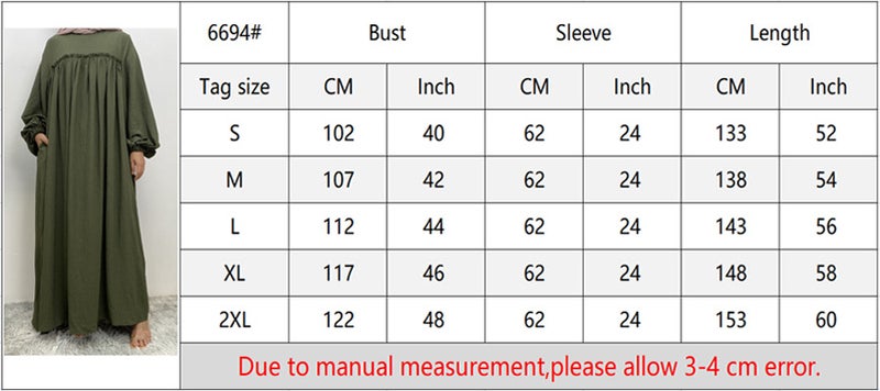 monica fashion Elegant Long Dress with Round Neck Kaftan - Image 4