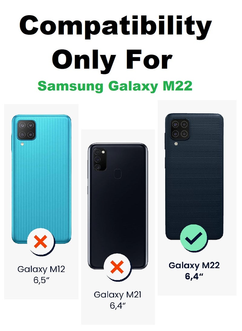 Tempered Glass Screen Protector Clear Designed For Samsung Galaxy M22 Full Screen Coverage And Bubble Free - Image 3