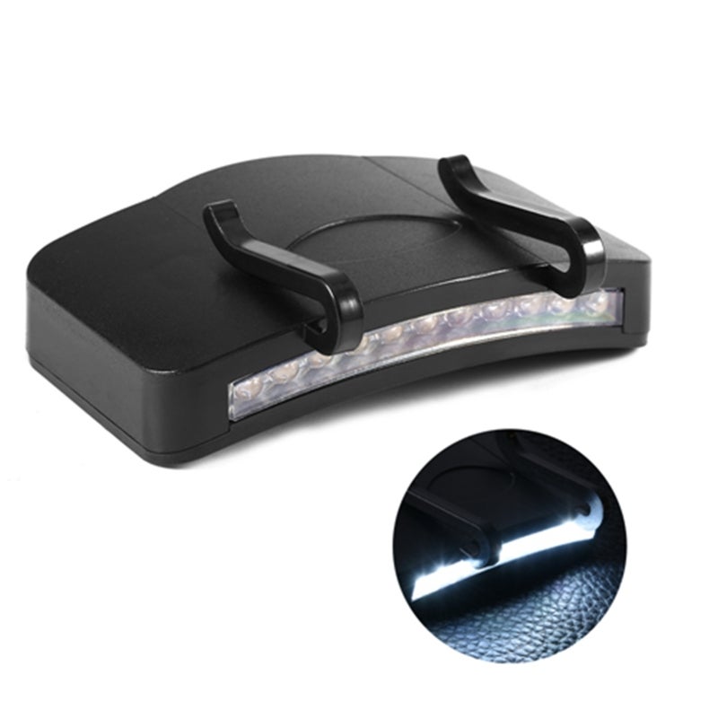 LED Cap Light: 11 Ultra Bright White LEDs Lightweight Compact Clip On Cap Light - Hands-Free Cap Lamp for Night Fishing Camping Hiking Car Repair - Image 1