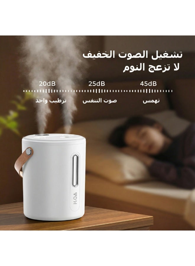 cas:pace 1L Large Capacity Quiet Aromatherapy Humidifier | Suitable for Mothers and Babies | Dual-Nozzle Nano-Mist Air Humidifier | Ideal for Bedrooms, Living Rooms, and Offices - Image 5