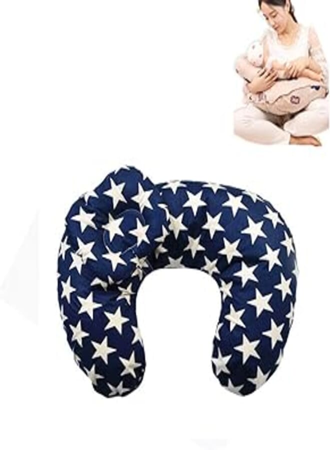 Baby Breastfeeding Pillow, Portable Washable Zippered Pillow Covered for Travel Nursing Pillow Boys Girls,2 