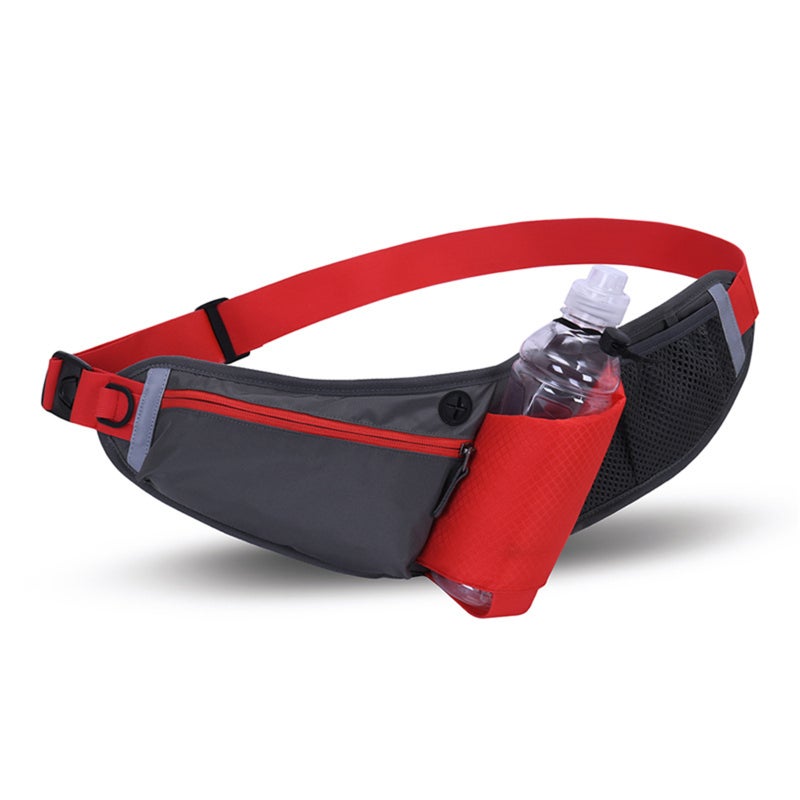 Wallets Waist Pack Phone Bag,Running Belt With Water Bottle Holder Sports Fanny Pack Waist Bag For Men & Women Sports Belt With Zipper For Running Hiking Climbing Blue - Image 1