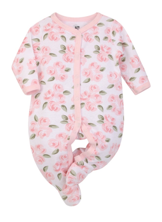 hudson baby Baby Layette Set 3 Piece Roses, 6 - 9 Months  - Image 3