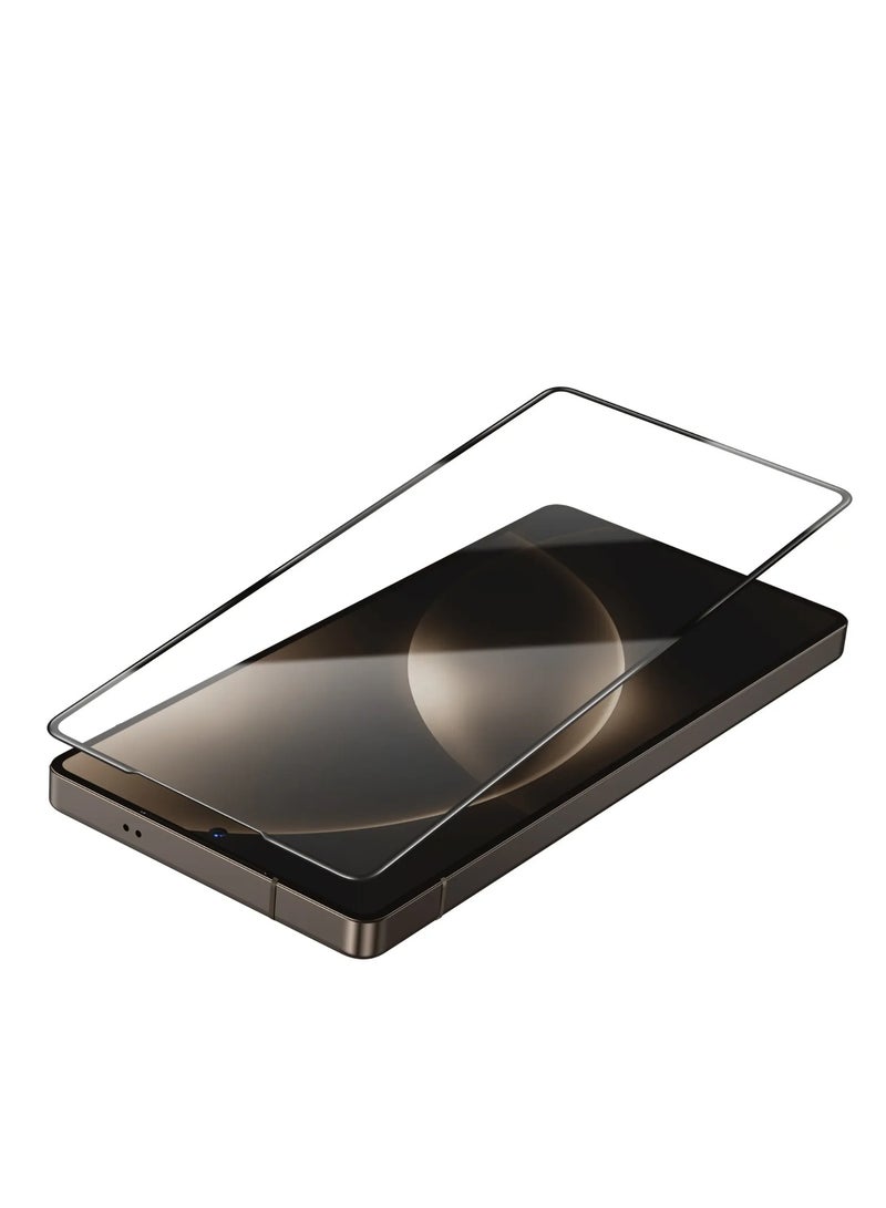 جرين ليون واقي شاشة زجاجي 9H Crystal Shield لهاتف Samsung Galaxy S25 Ultra / مقاوم للصدمات / سريع الاستجابة للمس / فتح بصمة الإصبع / مضاد للخدش / واقي شاشة خالٍ من الفقاعات - شفاف - Image 3