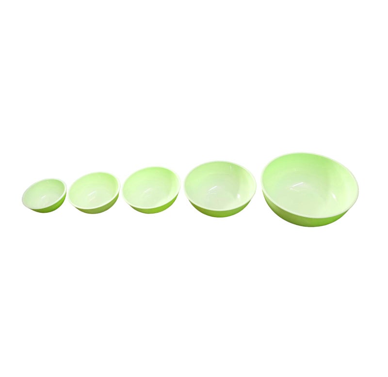 Tekzie 5 Pcs Plastic Mixing Bowls Set, Bowls for Space Saving for Kitchen (Any One Color Will Be Sent You as Per Availability) - Image 4