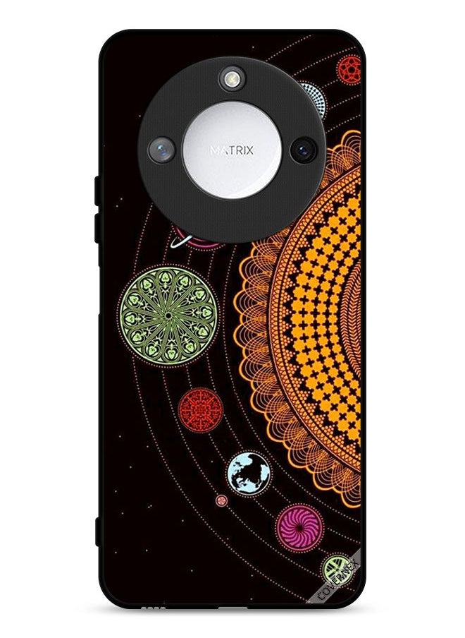 Covernex Honor X9c Smart 5G Protective Case Cover Mandala Solar System Art  - Image 1