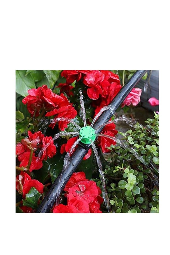 MERIDIAN HYDROPONICS Green Drip Irrigation Dripper on Barbed, Adjustable Flow, Anti-Clogging Purifier, 50 Pack - Image 3