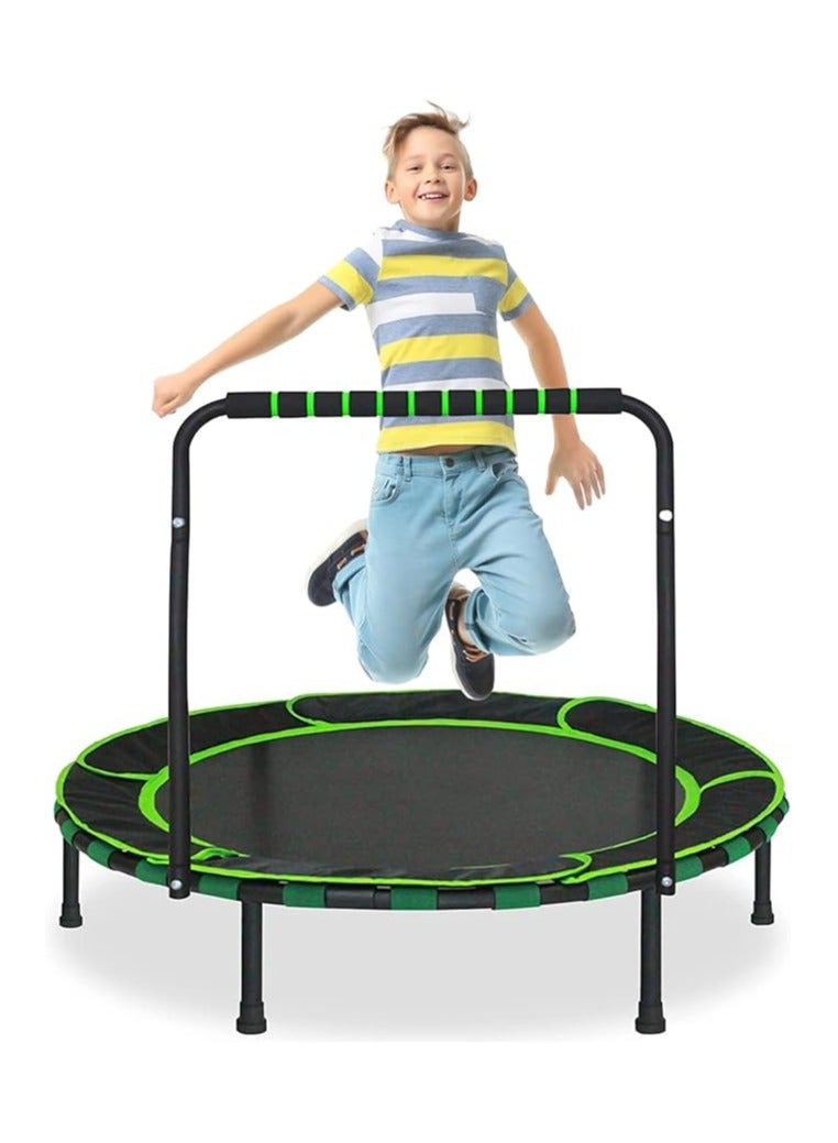 ترامبولين اللياقة البدنية فوروبي للأطفال، ترامبولين صغير قابل للطي من 3 إلى 6 سنوات بمقبض إسفنجي قابل للتعديل، للتمرين، داخلي وخارجي، للاستخدام المنزلي، أقصى حمولة 150 كجم - Image 1