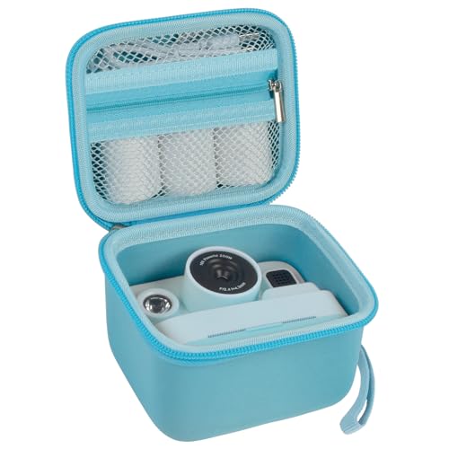 ANKHOH Case for Dylanto/for DUDUDRAGON/for Cimizi/for Yehtta/for ETIKEZ Kids Camera Instant Print, 1080P Kid Cameras Storage Organizer Gifts Bag for Printing Paper and Toy Accessories,Blue-Only Box - Image 1