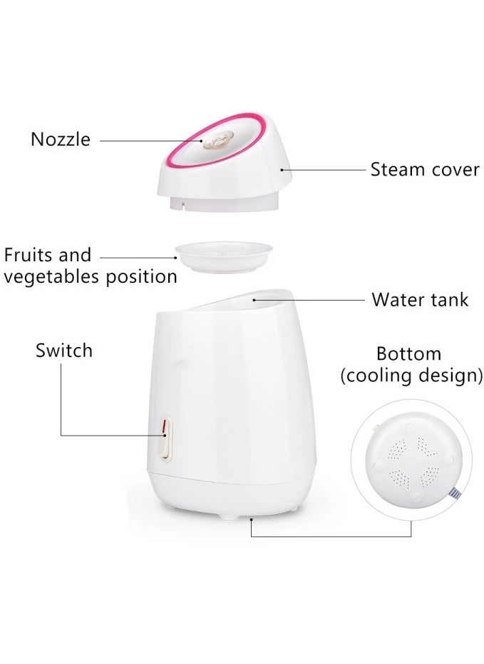 Ru syanl Household Face Steamer for Women Spa Beauty Moisturizing Facial Hot Mist Sprayer Fruit and vegetable Steamer for Skin Care  - Image 4