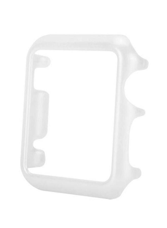 نيبمينينت غطاء حماية لساعة أبل السلسلة 1 الرياضية أبيض