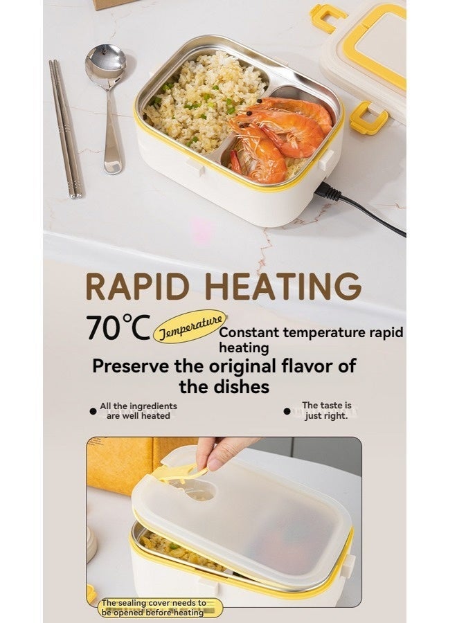 Beauenty Electric Lunch Box Food Warmer Heater Removable Stainless Steel Container Portable for Car Truck Office Home Camping Picnic ﻿ - Image 3