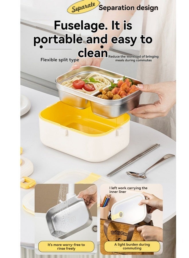 Beauenty Electric Lunch Box Food Warmer Heater Removable Stainless Steel Container Portable for Car Truck Office Home Camping Picnic ﻿ - Image 4