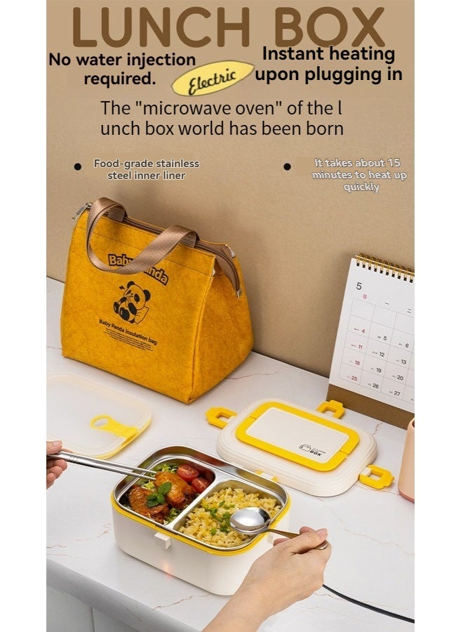 Beauenty Electric Lunch Box Food Warmer Heater Removable Stainless Steel Container Portable for Car Truck Office Home Camping Picnic ﻿ - Image 1