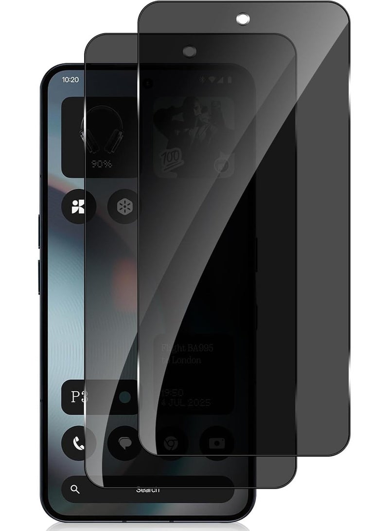 موز [2 Pack] Privacy Screen Protector for Nothing Phone (3) 5G, Anti-Spy 9H Tempered Glass, Full Coverage, Scratch Resistant,28 ° Full Screen Anti-peeping (Nothing Phone (3) 5G) - Image 1