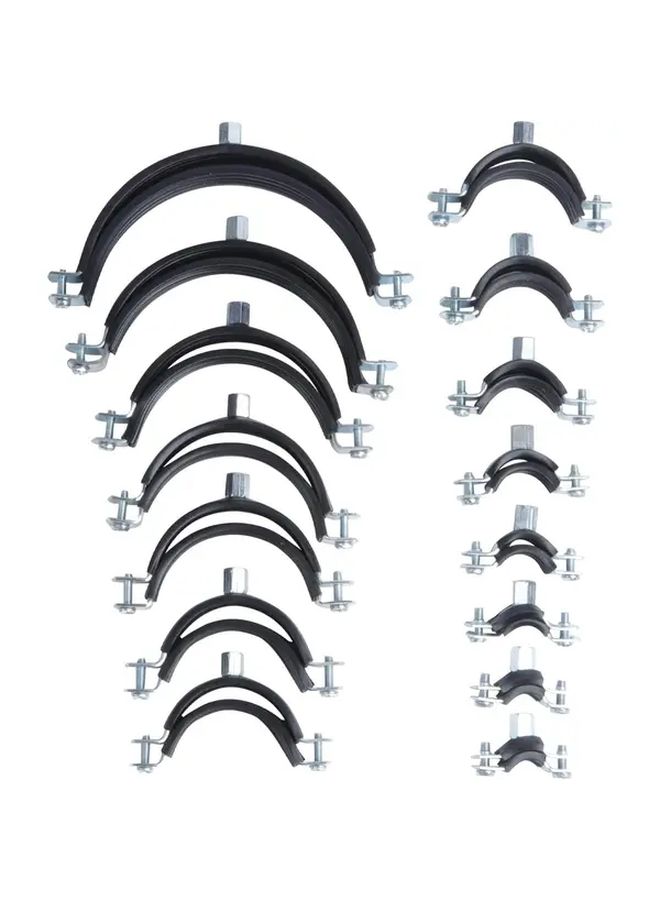 5pcs Adjustable Split Ring Pipe Clamp Bracket With Expansion Tube And Screw For Ceiling Wall Mount - Image 5