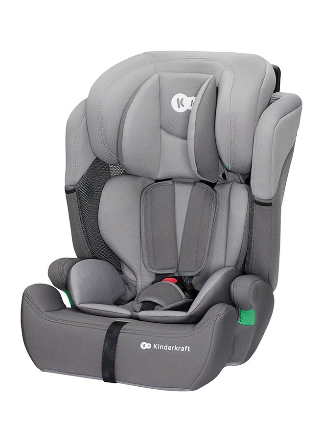 Kinderkraft Car Seat Comfort Up, I - Size Booster Child Seat, With 5 Point Harness, Adjustable Headrest, For Toddlers , Infant, Group 1/2/3, 9 - 36 Kg, Up To 12 Years, Grey  - Image 1
