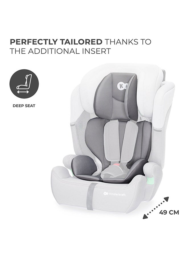Kinderkraft Car Seat Comfort Up, I - Size Booster Child Seat, With 5 Point Harness, Adjustable Headrest, For Toddlers , Infant, Group 1/2/3, 9 - 36 Kg, Up To 12 Years, Grey  - Image 3