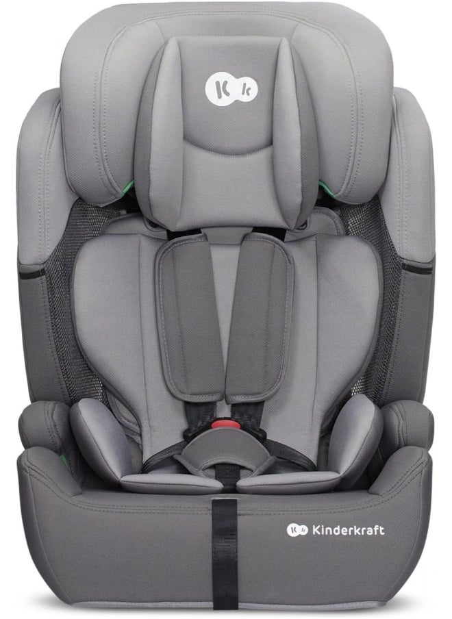 Kinderkraft Car Seat Comfort Up, I - Size Booster Child Seat, With 5 Point Harness, Adjustable Headrest, For Toddlers , Infant, Group 1/2/3, 9 - 36 Kg, Up To 12 Years, Grey  - Image 5